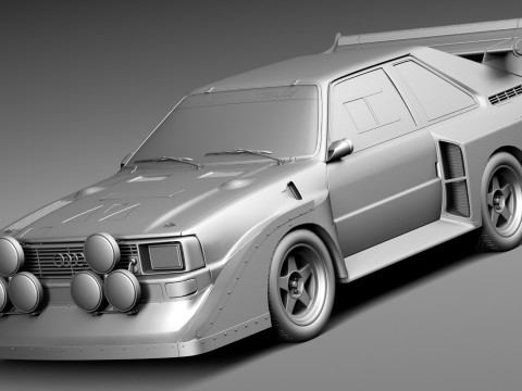 Audi Sport Quattro S1 E2 3D 模型