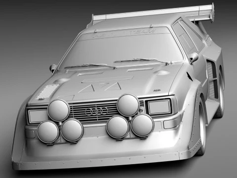 Audi Sport Quattro S1 E2 Modelo 3D