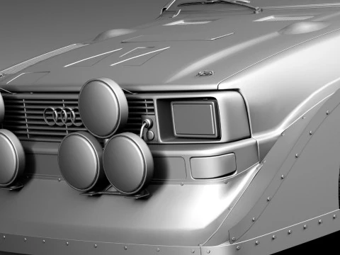 Audi Sport Quattro S1 E2 Modelo 3D