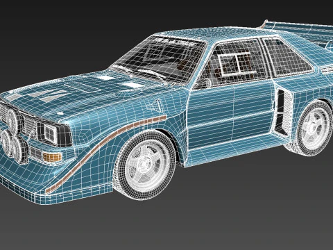 Audi Sport Quattro S1 E2 Modelo 3D