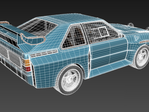 Audi Sport Quattro S1 E2 3D 模型