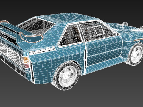 Audi Sport Quattro S1 E2 3D 模型