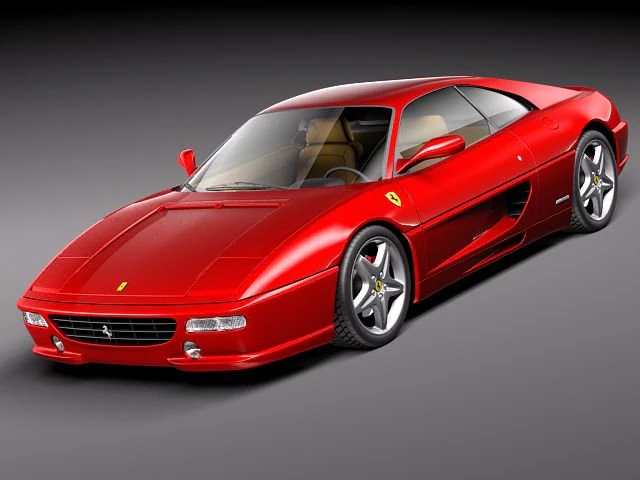 Ferrari F355 1994-1999 3D Model .c4d .max .obj .3ds .fbx .stl .blend 