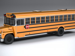 generic schoolbus 1980 3D Model
