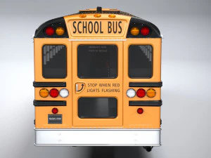 Generic Schoolbus 1980 3D Model