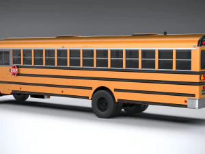 Generic Schoolbus 1980 3D Model