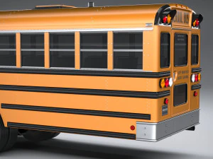 Generic Schoolbus 1980 3D Model