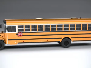 Generic Schoolbus 1980 3D Model