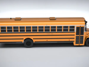 Generic Schoolbus 1980 3D Model
