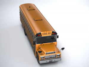 Generic Schoolbus 1980 3D Model