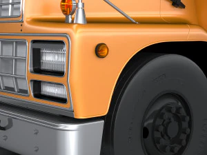 Generic Schoolbus 1980 3D Model