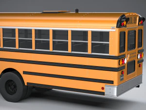 Generic Schoolbus 1980 3D Model