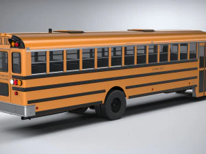 Generic Schoolbus 1980 3D Model