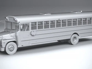 Generic Schoolbus 1980 3D Model