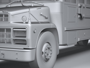 Generic Schoolbus 1980 Modelo 3D