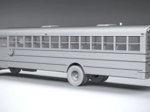 Generic Schoolbus 1980 3D Model