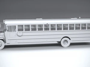Generic Schoolbus 1980 3D Model