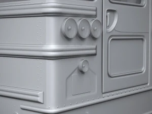 Generic Schoolbus 1980 3D Model