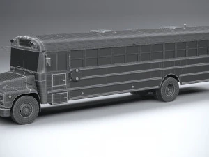 Generic Schoolbus 1980 3D Model