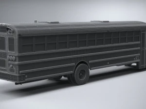Generic Schoolbus 1980 3D Model