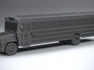 Generic Schoolbus 1980 3D Model