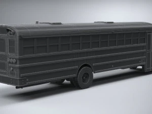 Generic Schoolbus 1980 3D Model