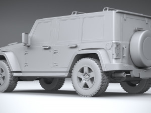 Generic Wrangler 2022 3D Model