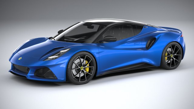 Lotus Emira 2023 Lowpoly Modelo 3D .c4d .max .obj .3ds .fbx .stl .blend 