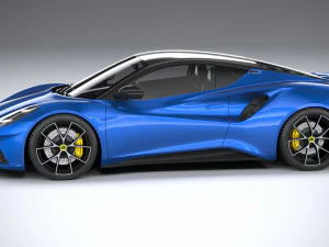 Lotus Emira 2023 Lowpoly 3D Model