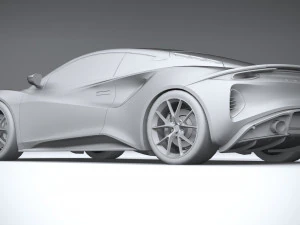 Lotus Emira 2023 Lowpoly 3D Model