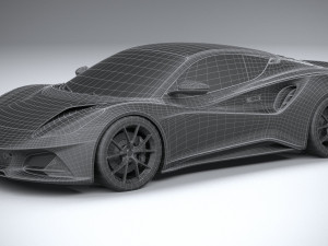 Lotus Emira 2023 Lowpoly Modelo 3D