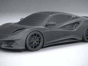 Lotus Emira 2023 Lowpoly 3D Model