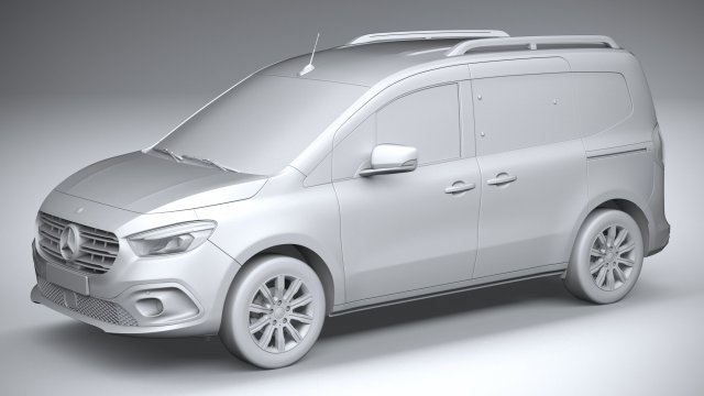 mercedes-benz citan tourer 2022 3D Model in Van and Minivan 3DExport