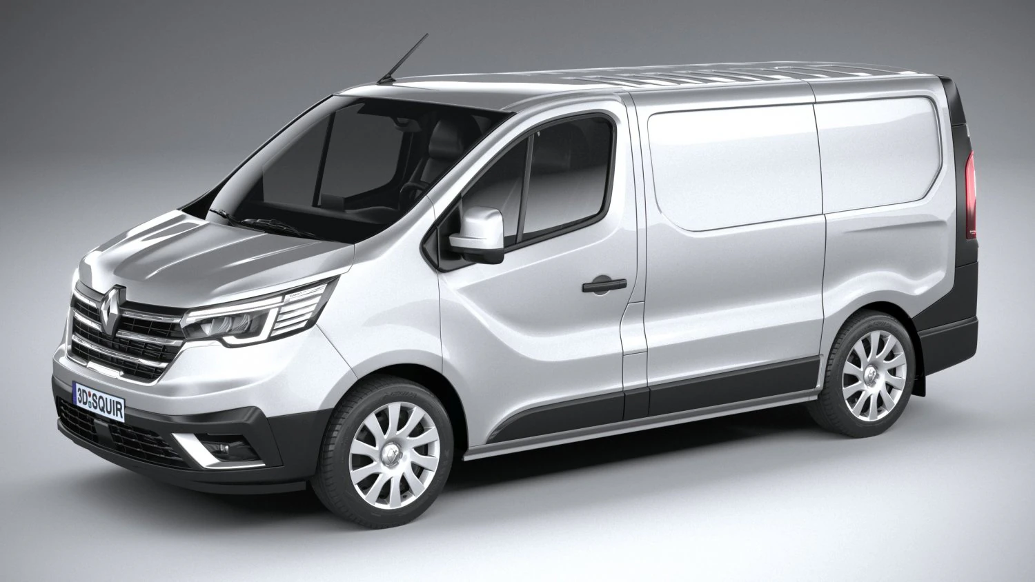 Renault Trafic Van L1H1 2021 3D Model .c4d .max .obj .3ds .fbx .stl .blend 