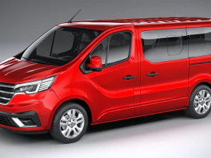 Renault Trafic Van L1H1 Passenger 2021 3D Model