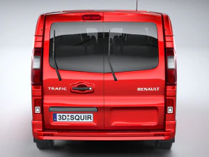 Renault Trafic Van L1H1 Passenger 2021 3D Model