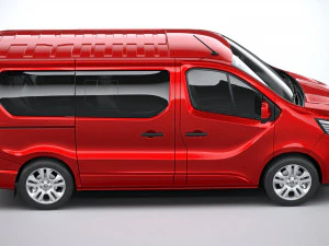Renault Trafic Van L1H1 Passenger 2021 3D Model
