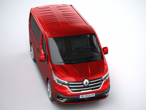 Renault Trafic Van L1H1 Passenger 2021 3D Модель