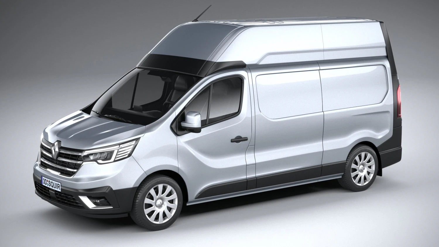 Renault Trafic Van L2H3 2021 3D Model .c4d .max .obj .3ds .fbx .stl .blend