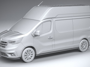 Renault Trafic Van L2H3 2021 3D Модель