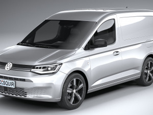 Volkswagen Caddy Commerce Pro Van 2022 3D Model