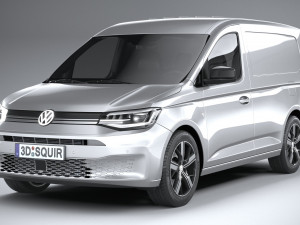 Volkswagen Caddy Commerce Pro Van 2022 3D Model