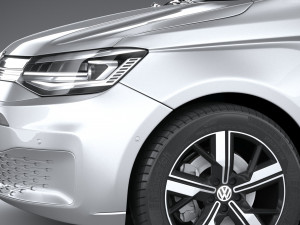Volkswagen Caddy Commerce Pro Van 2022 3D Model