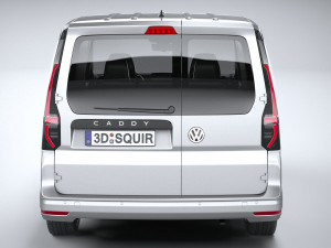 Volkswagen Caddy Commerce Pro Van 2022 3D Model