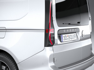 Volkswagen Caddy Commerce Pro Van 2022 3D Model