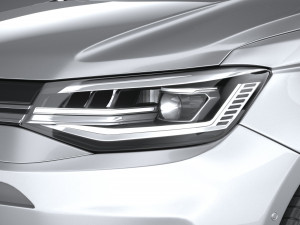 Volkswagen Caddy Commerce Pro Van 2022 3D Model