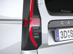 Volkswagen Caddy Commerce Pro Van 2022 3D Model
