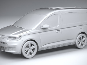 Volkswagen Caddy Commerce Pro Van 2022 3D Model
