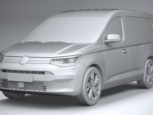Volkswagen Caddy Commerce Pro Van 2022 3D Model