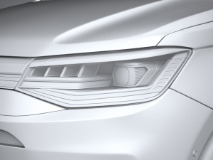 Volkswagen Caddy Commerce Pro Van 2022 3D Model